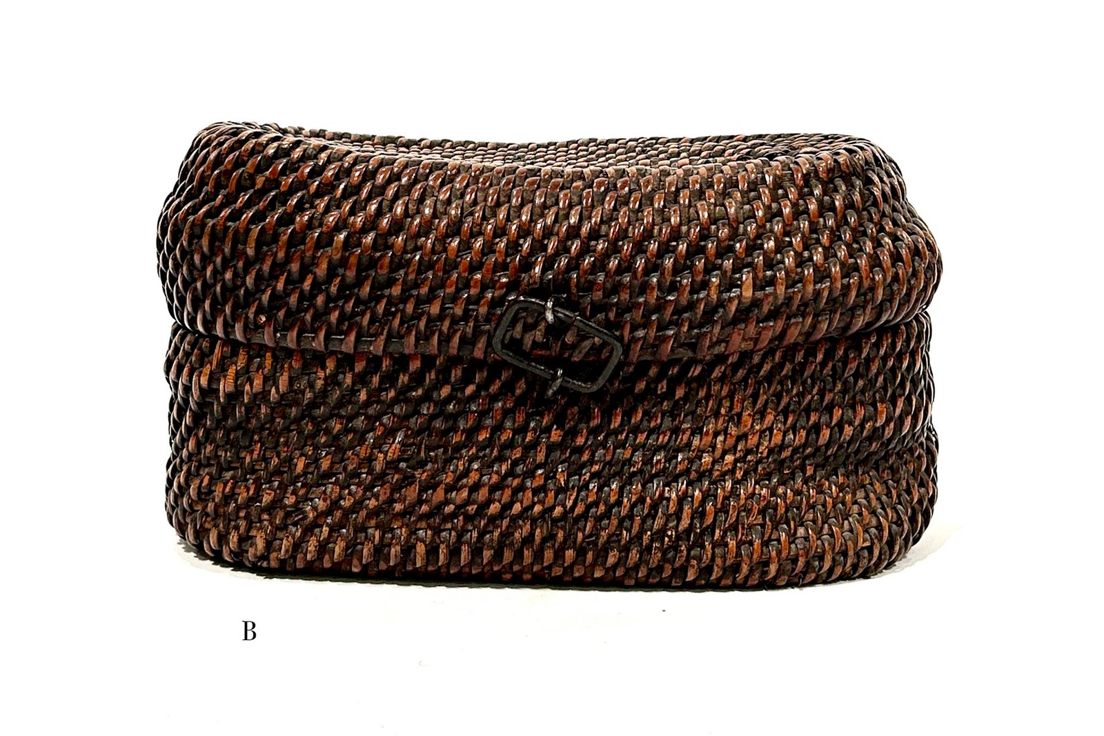 Antique Oval Baskets with Lids