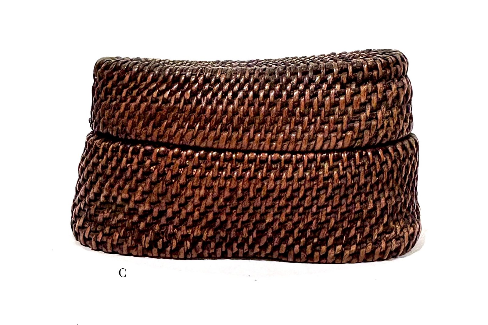 Antique Oval Baskets with Lids