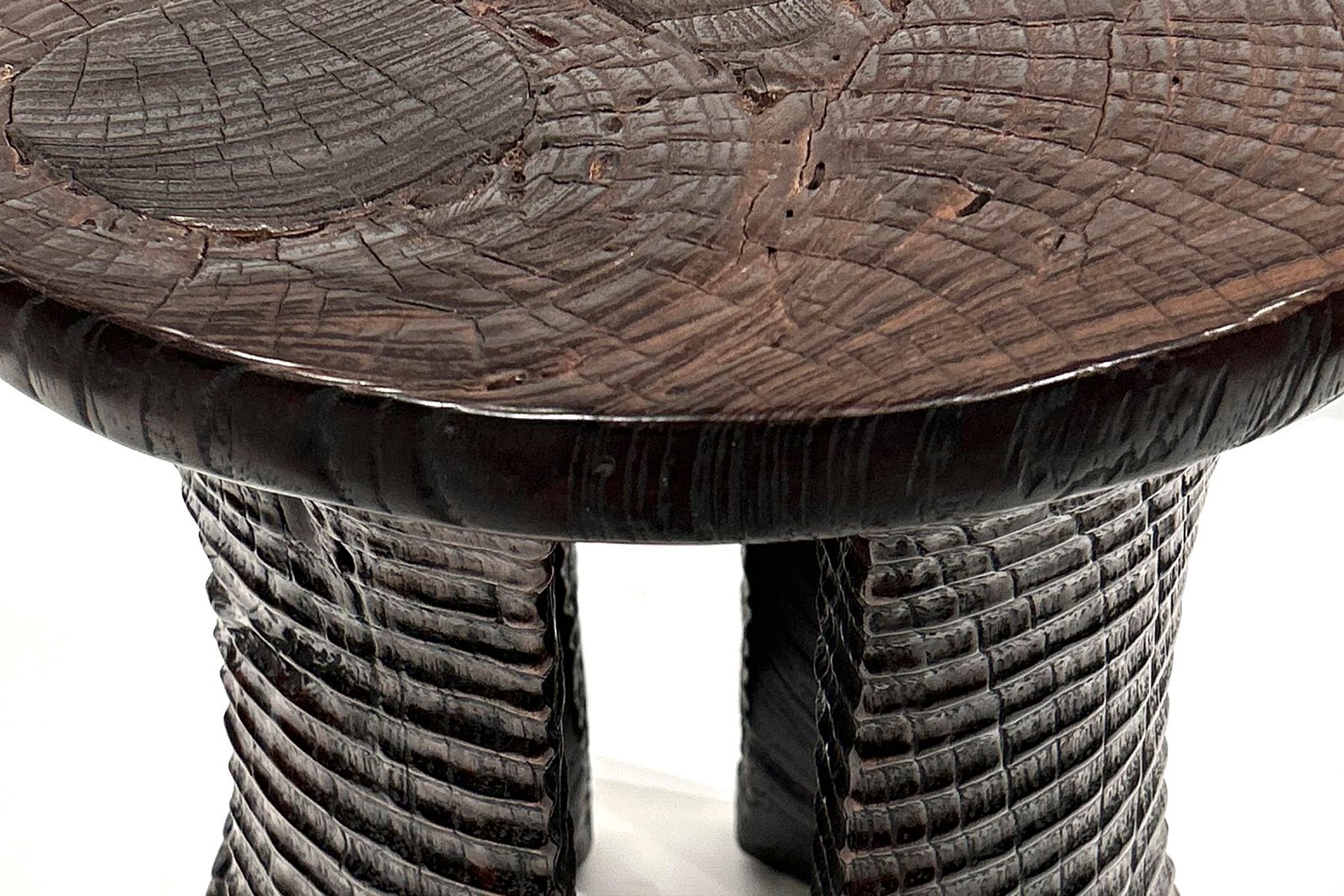 Vintage Carved Stool