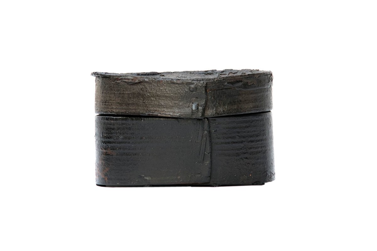 Antique Oval-Shaped Bamboo Box