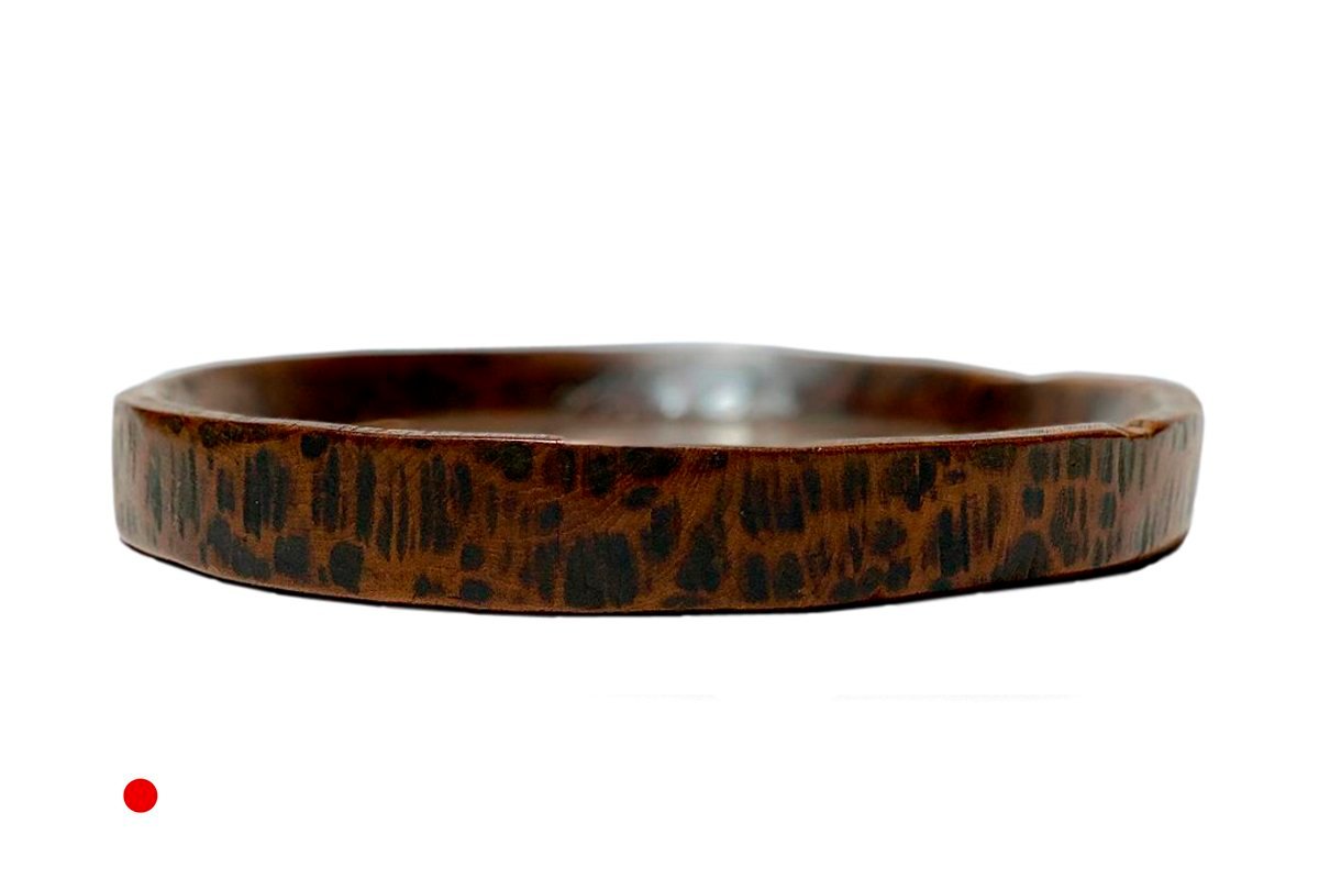 Antique Circular Tray Straight Lip