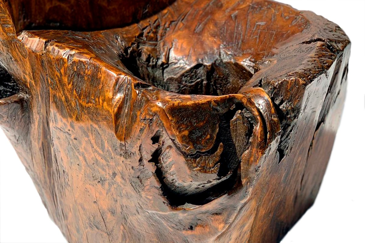 Antique Teak Chair Heavily Patinated