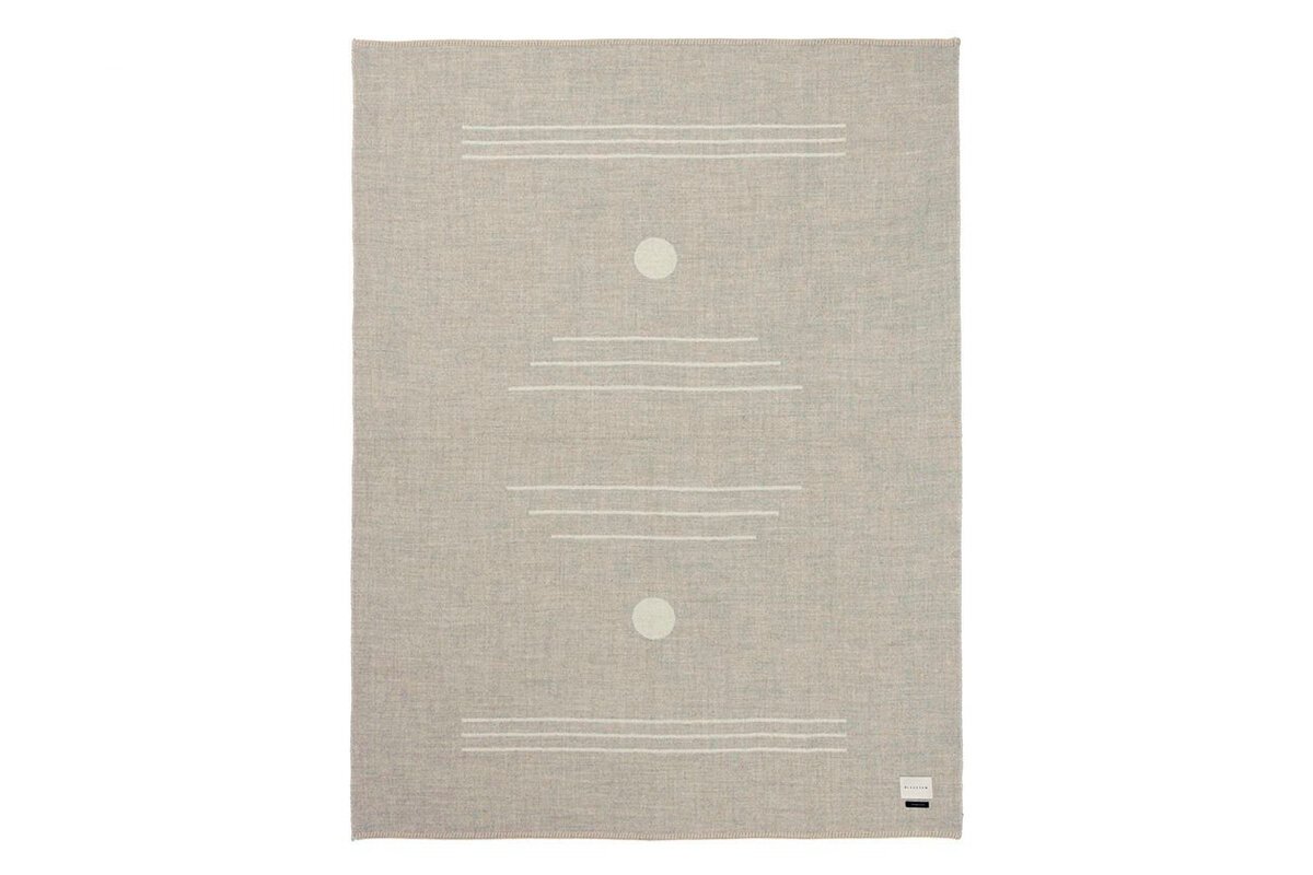 Harvest Moon Reversible Throw - Light Heather & Ivory