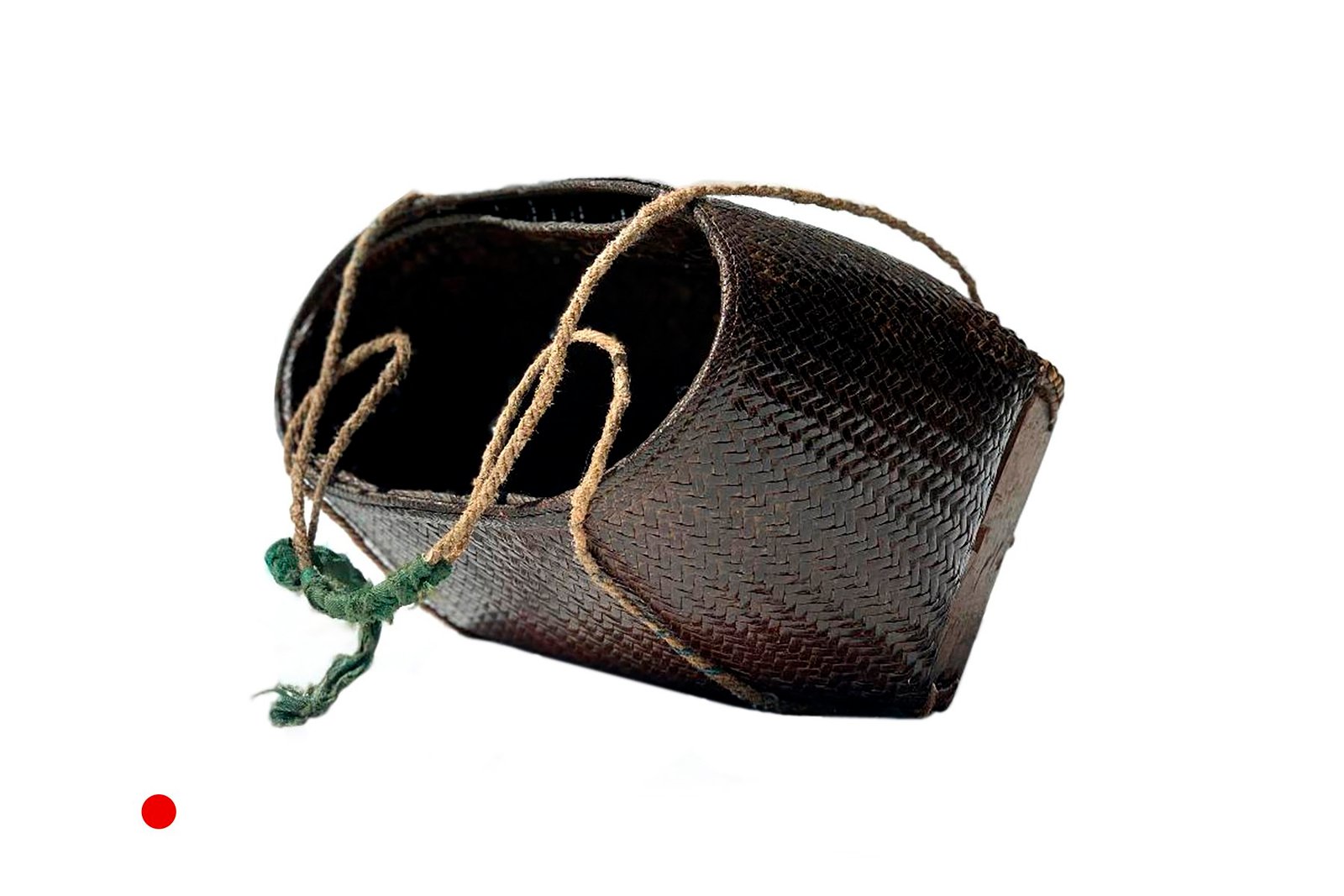 Finely Woven Footed Collecting Basket