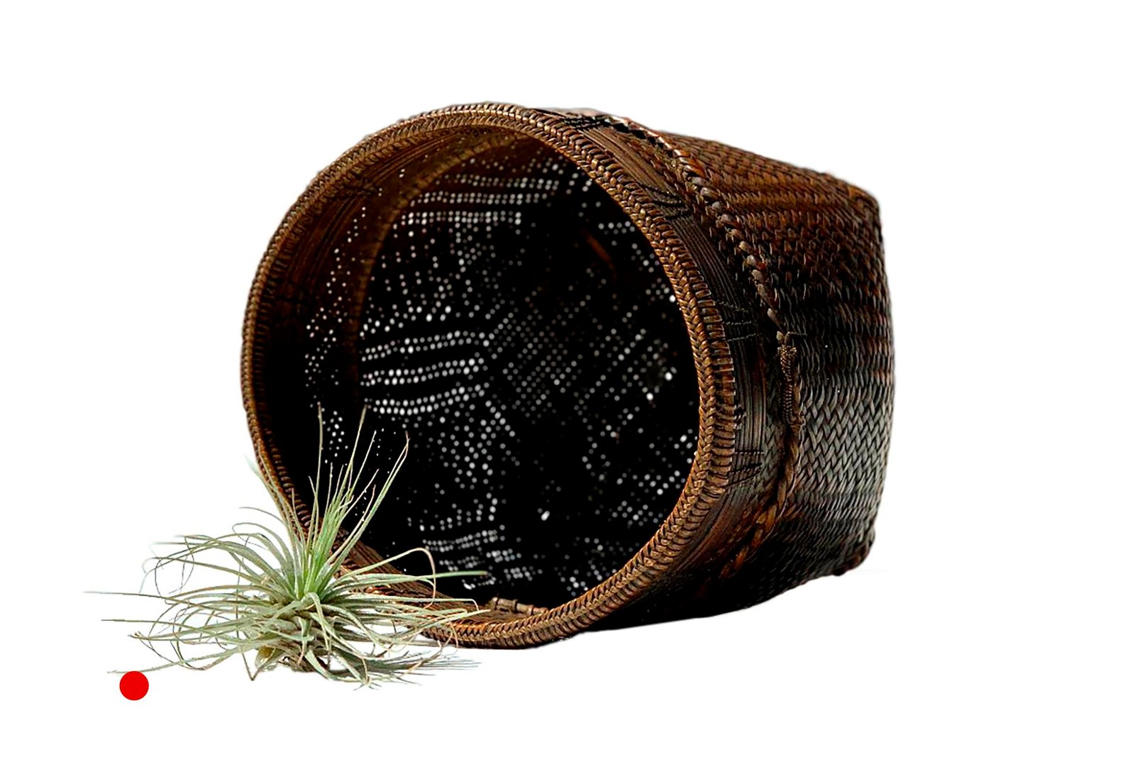 Finely Woven Medium Collecting Basket, Laos