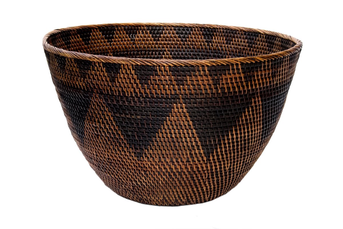 Finely Woven Tribal Gathering Basket