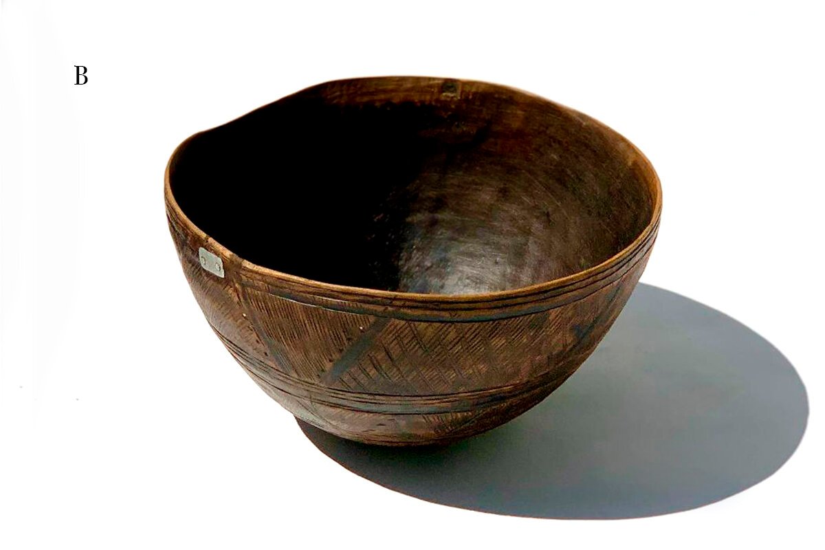 Old Wooden Bowls from Niger Fulani People, West Africa
